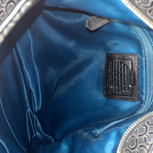 Coach Madison boho signature black and gray/silver shoulder bag - Picture 9 of 11